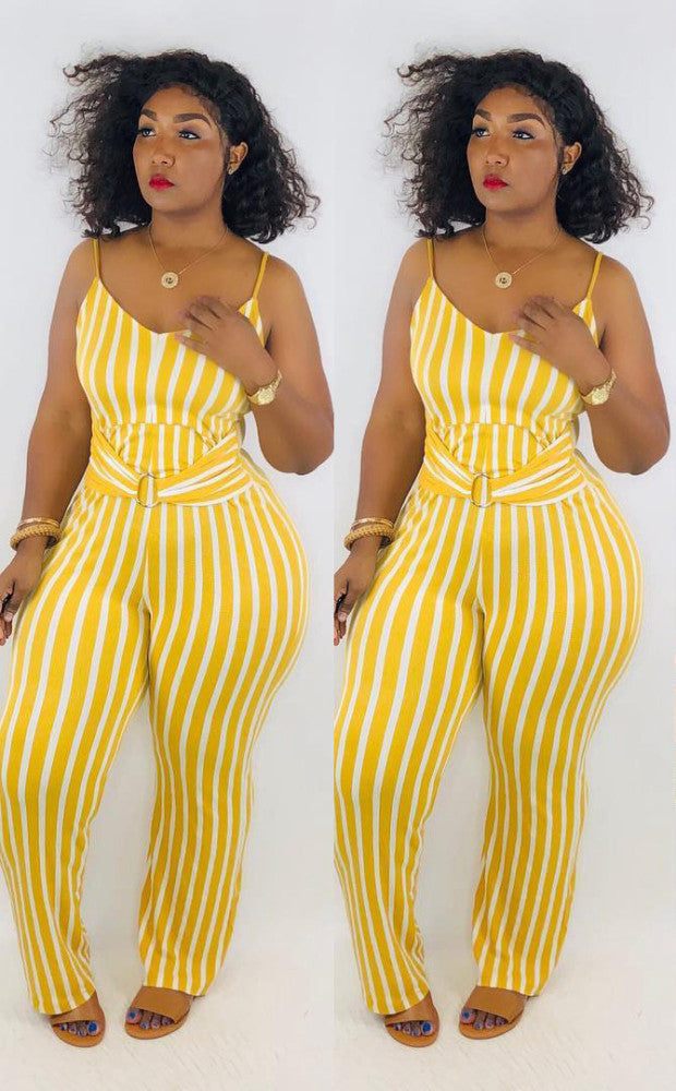 Sexy Stripe Jumpsuits
