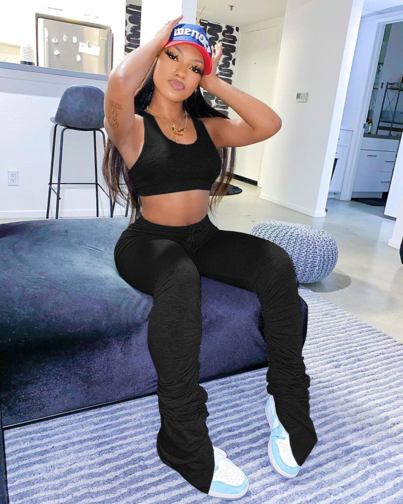 Tank Top and Stacked Pants Sets