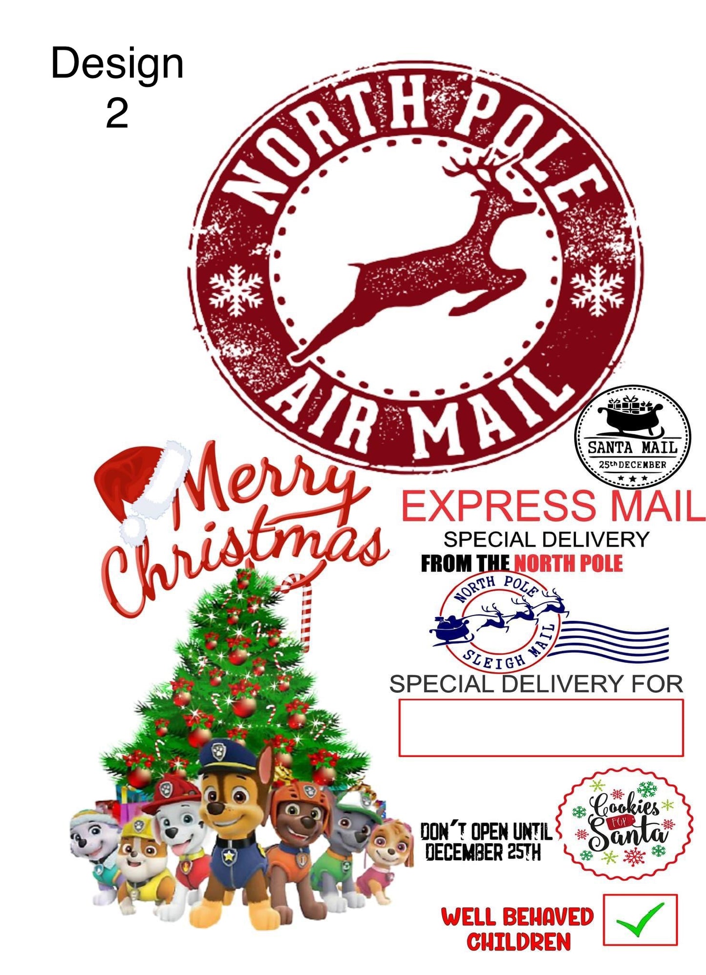 Personalized Santa Sacks with personalized ornament and puzzle