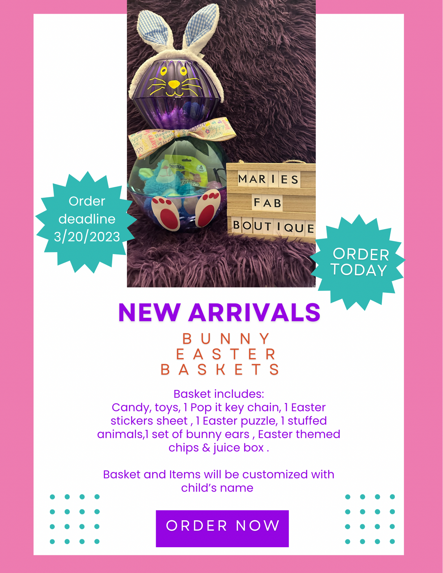 Easter Bunny Baskets