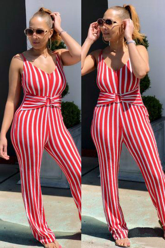 Sexy Stripe Jumpsuits