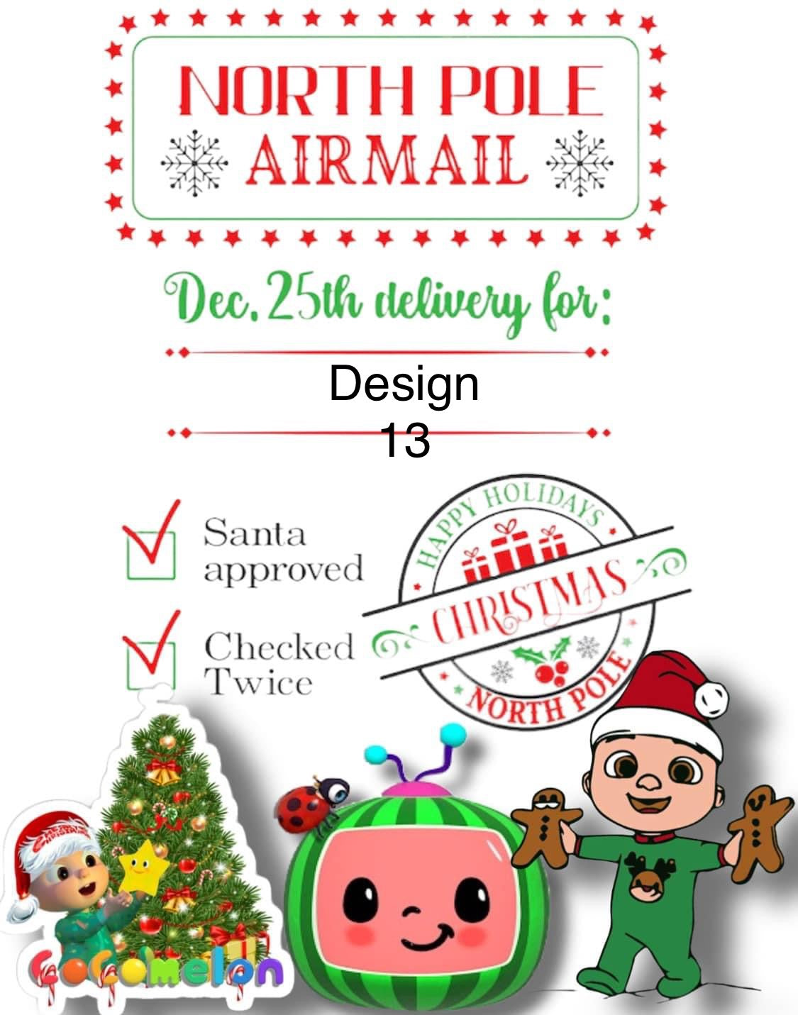 Personalized Santa Sacks with personalized ornament and puzzle