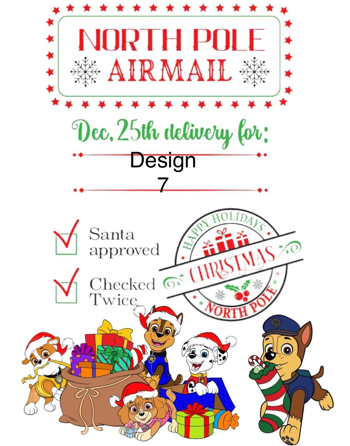 Personalized Santa Sacks with personalized ornament and puzzle
