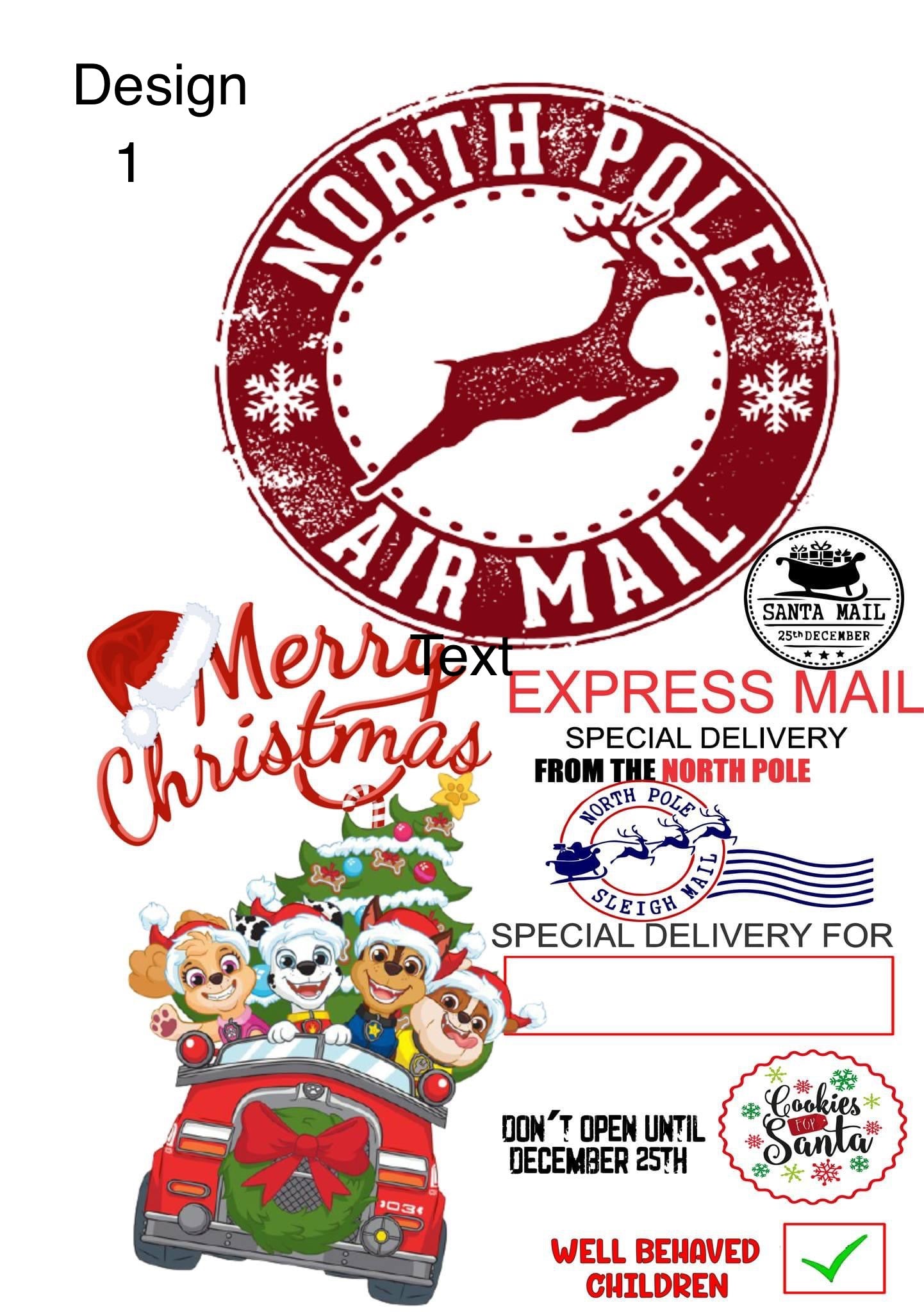 Personalized Santa Sacks with personalized ornament and puzzle