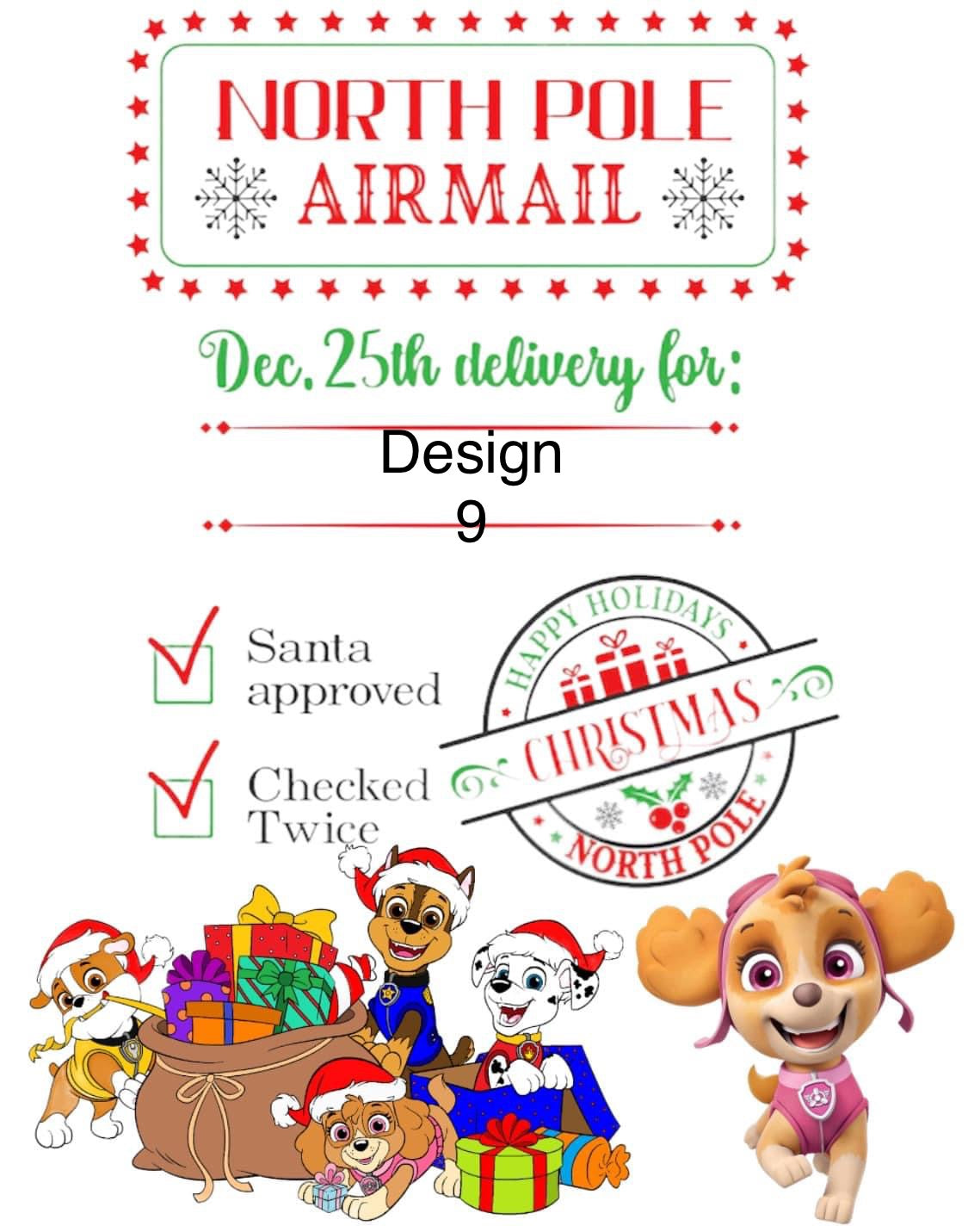 Personalized Santa Sacks with personalized ornament and puzzle