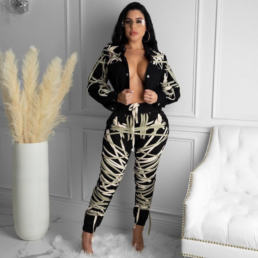 Long Sleeve String Jacket