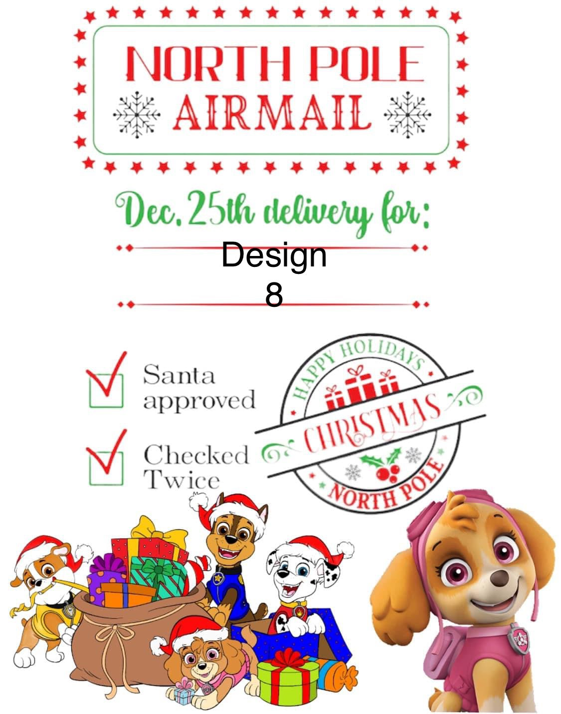 Personalized Santa Sacks with personalized ornament and puzzle